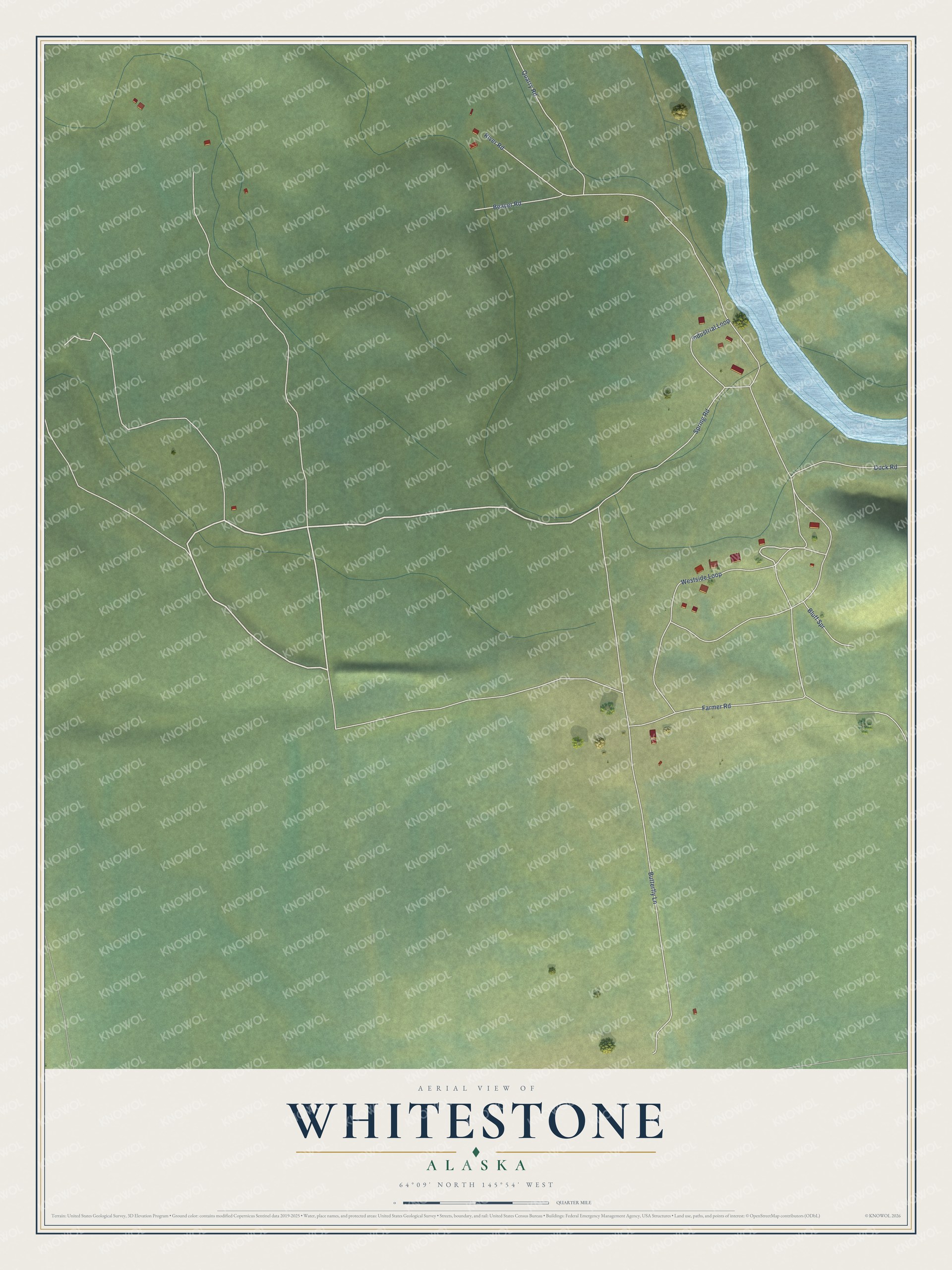 Watermarked full-map preview of Whitestone, Alaska