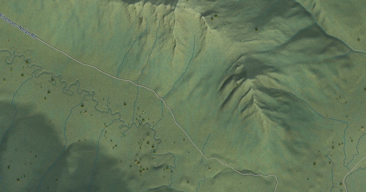 Detailed Map of Wiseman, Alaska