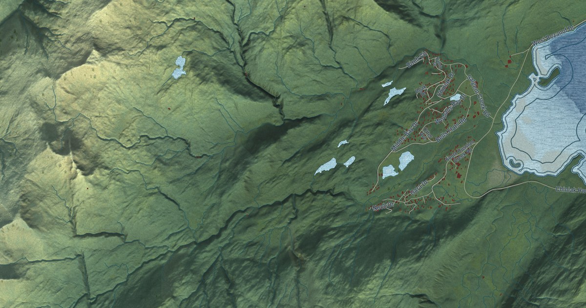 Detailed Map of Womens Bay, Alaska