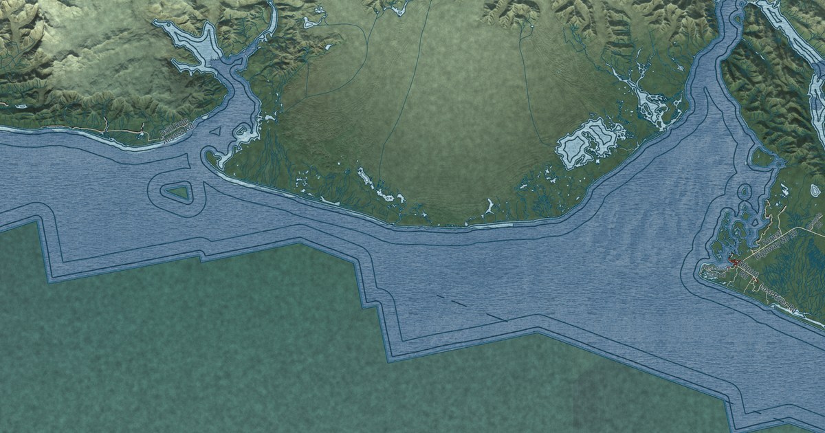 Map of Yakutat, Alaska in 2026