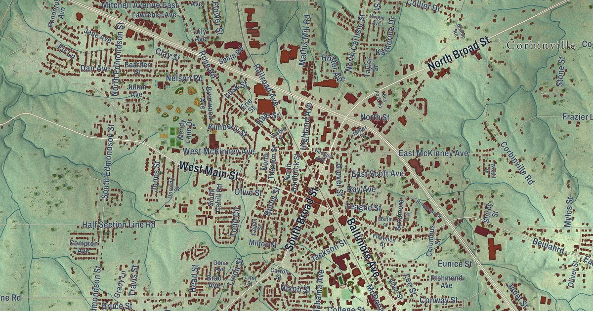 Map of Albertville, Alabama in 2026