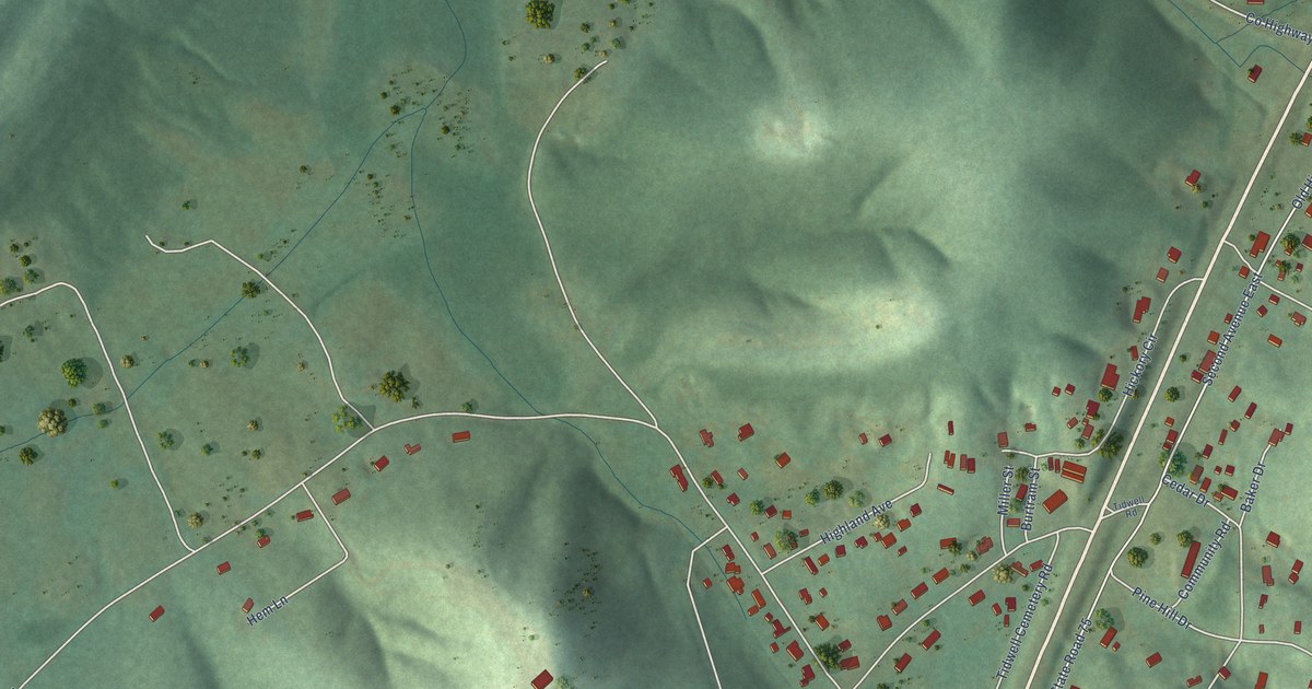 Map of Allgood, Alabama in 2026