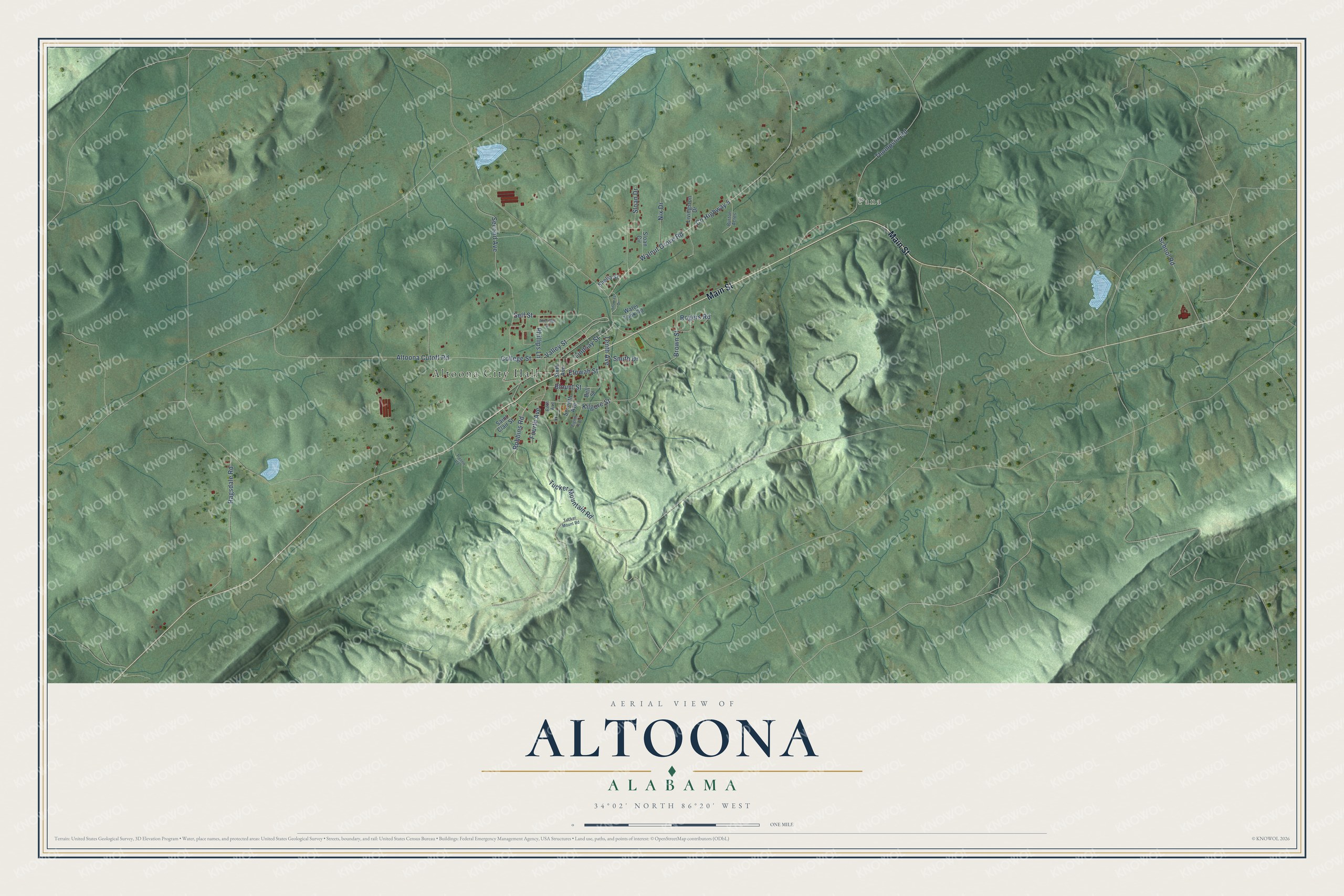Watermarked full-map preview of Altoona, Alabama