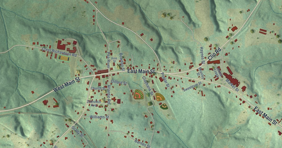 Map of Ariton, Alabama in 2026