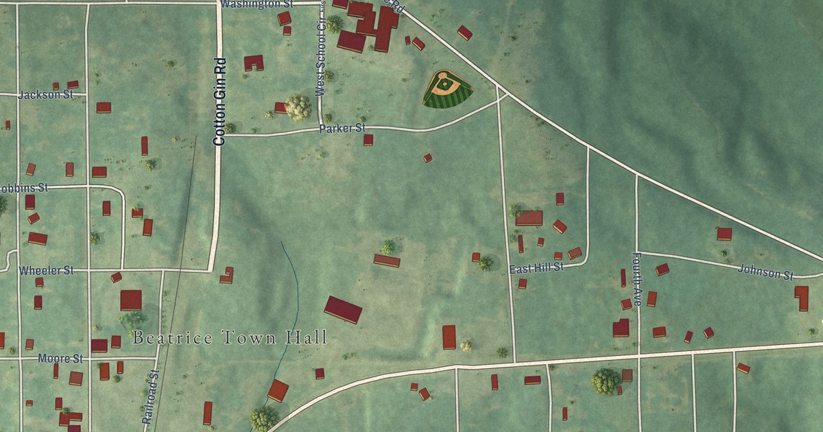 Map of Beatrice, Alabama in 2026