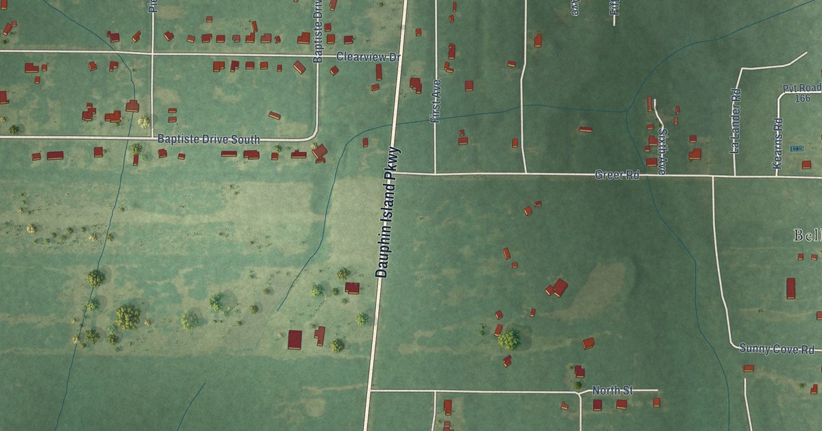 Map of Belle Fontaine, Alabama in 2026