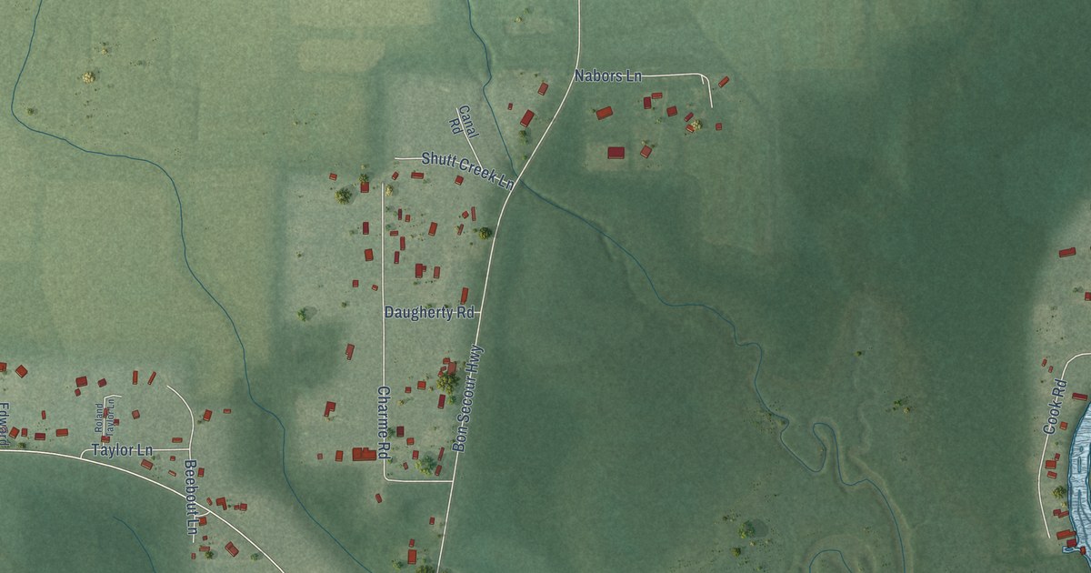 Map of Bon Secour, Alabama in 2026