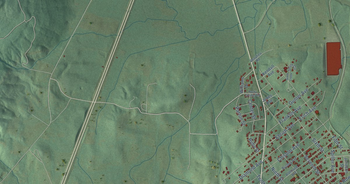 Map of Bridgeport, Alabama in 2026