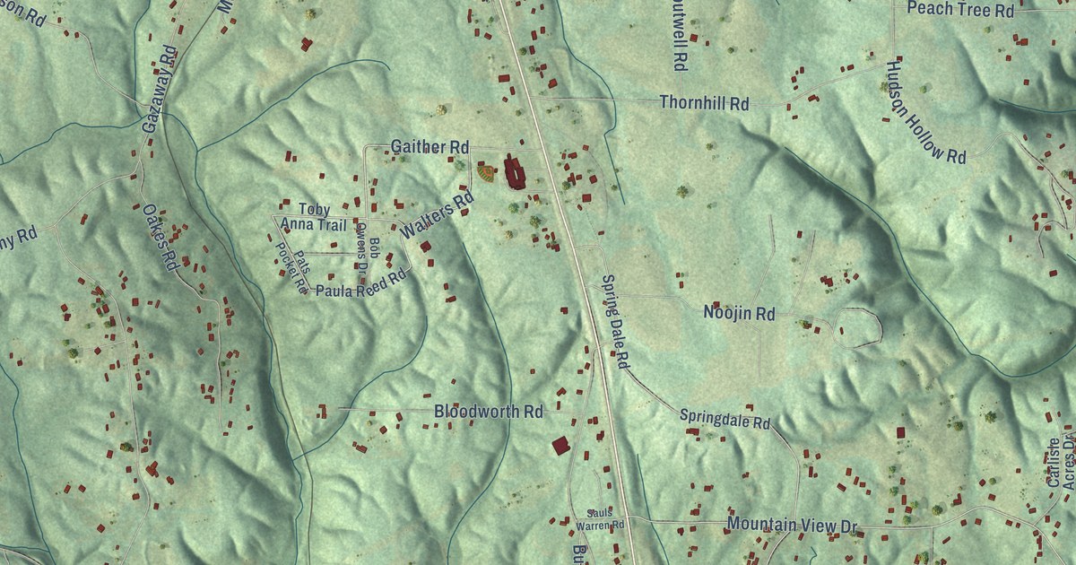 Map of Carlisle-Rockledge, Alabama in 2026