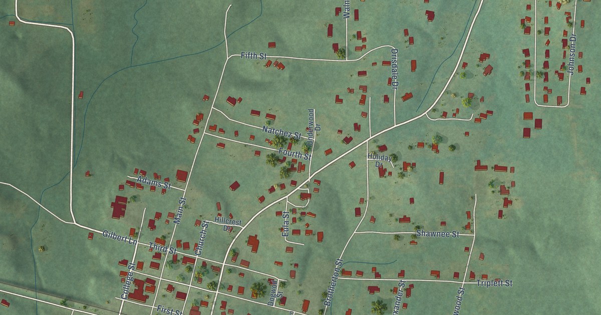 Map of Cherokee, Alabama in 2026