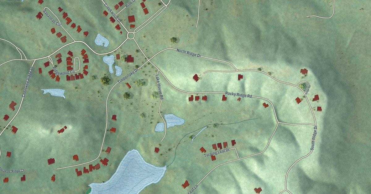 Map of Cherokee Ridge, Alabama in 2026