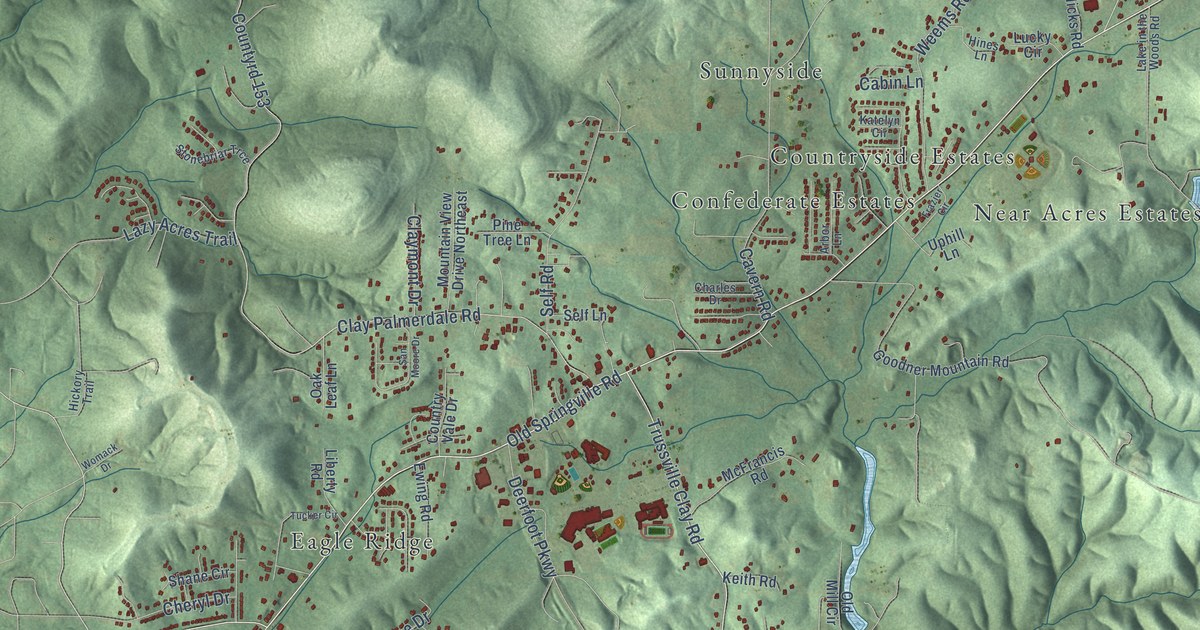Map of Clay, Alabama in 2026