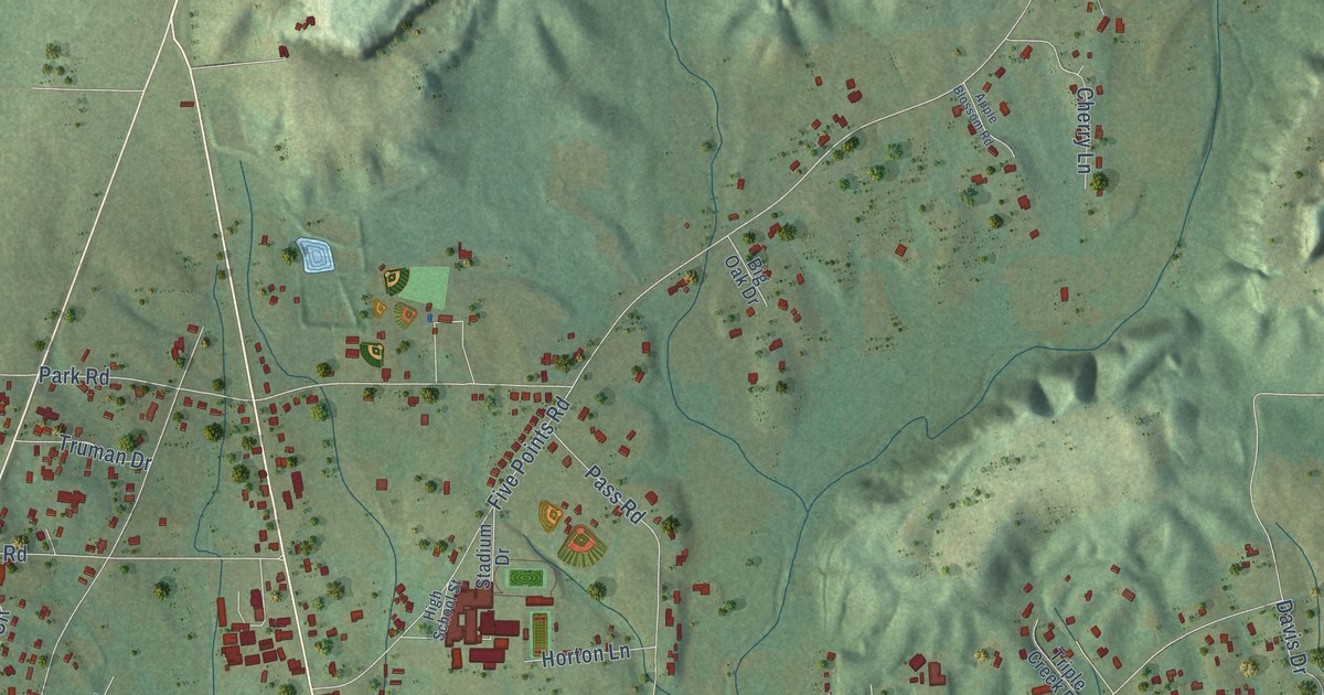Map of Cleveland, Alabama in 2026