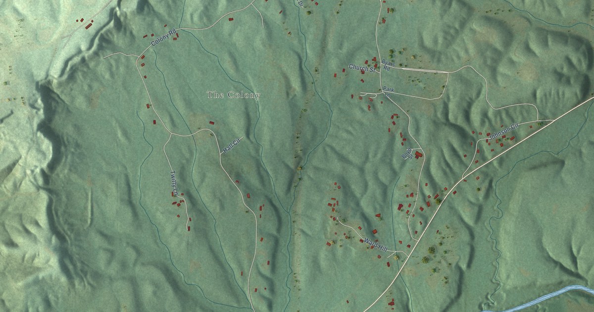 Map of Colony, Alabama in 2026