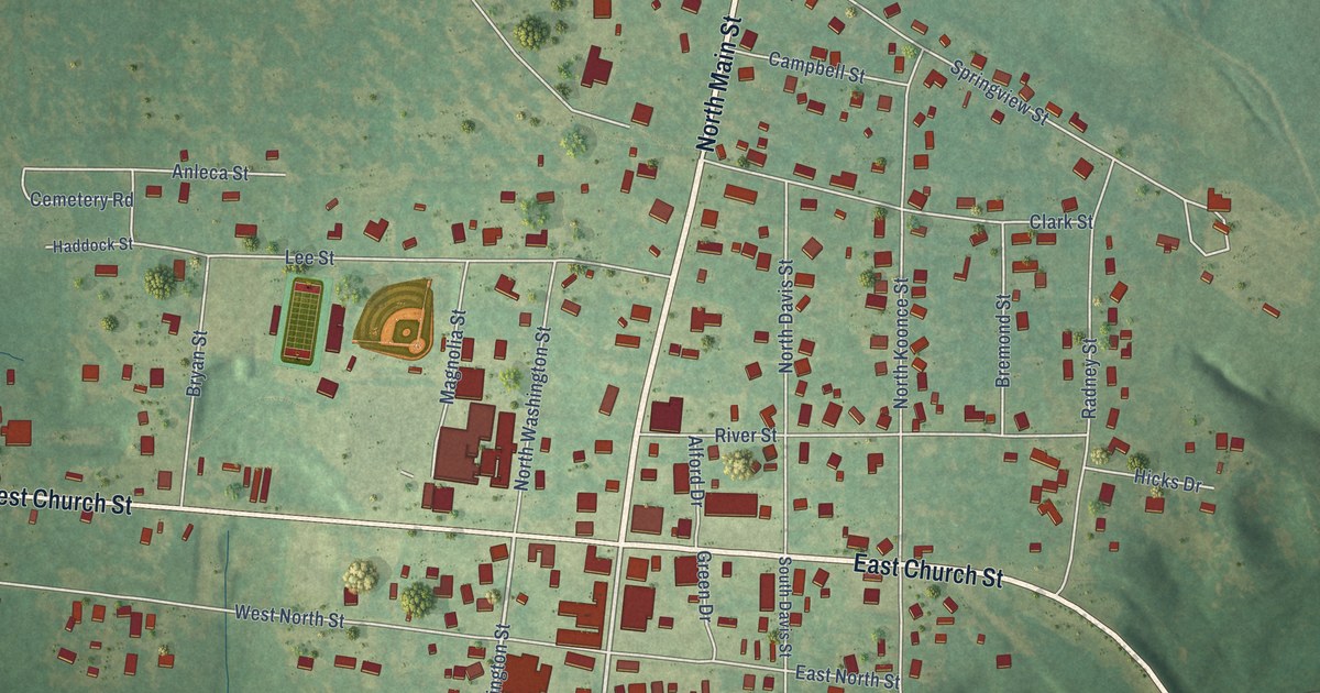 Map of Columbia, Alabama in 2026