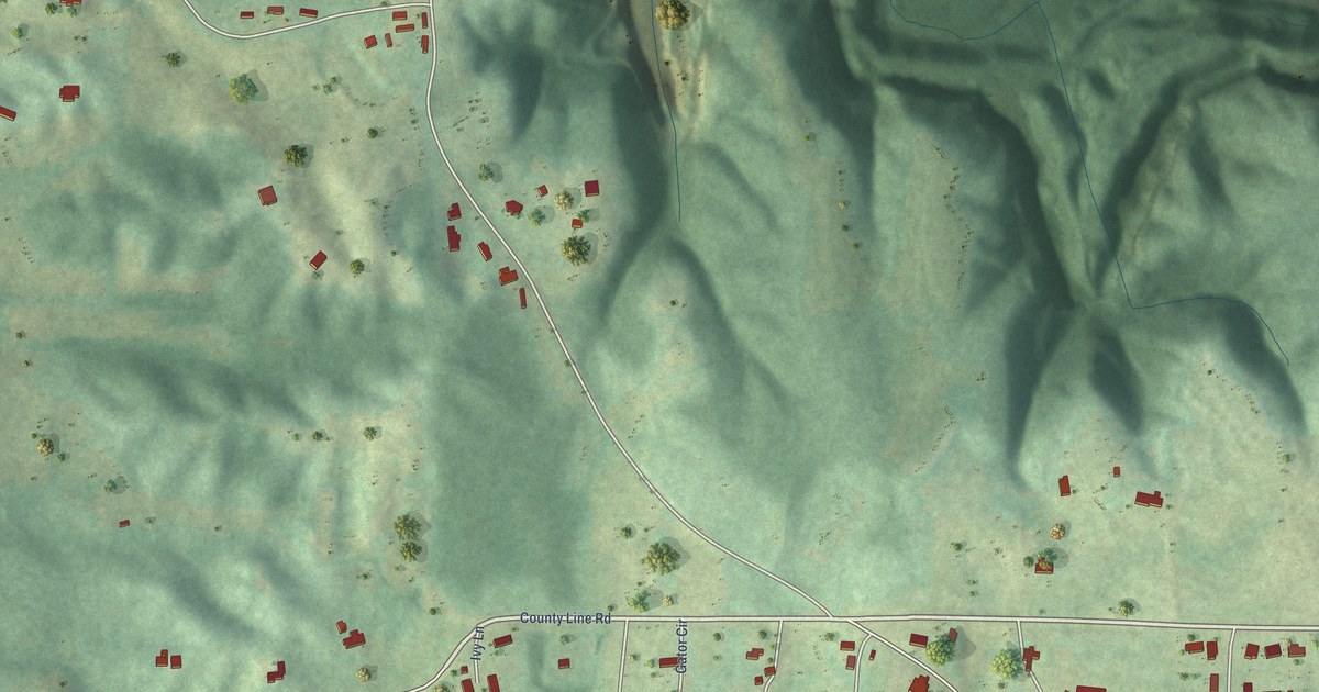 Map of County Line, Alabama in 2026