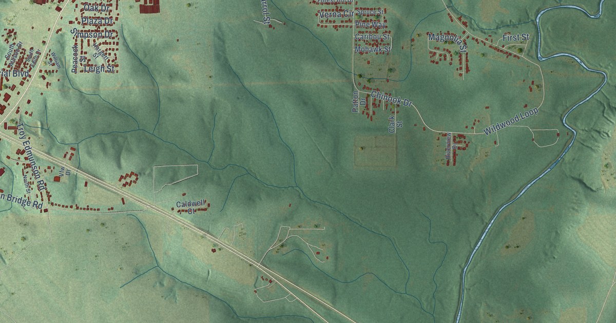 Map of Daleville, Alabama in 2026