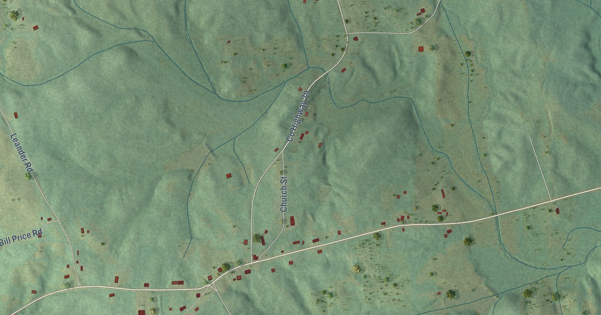 Map of Daviston, Alabama in 2026