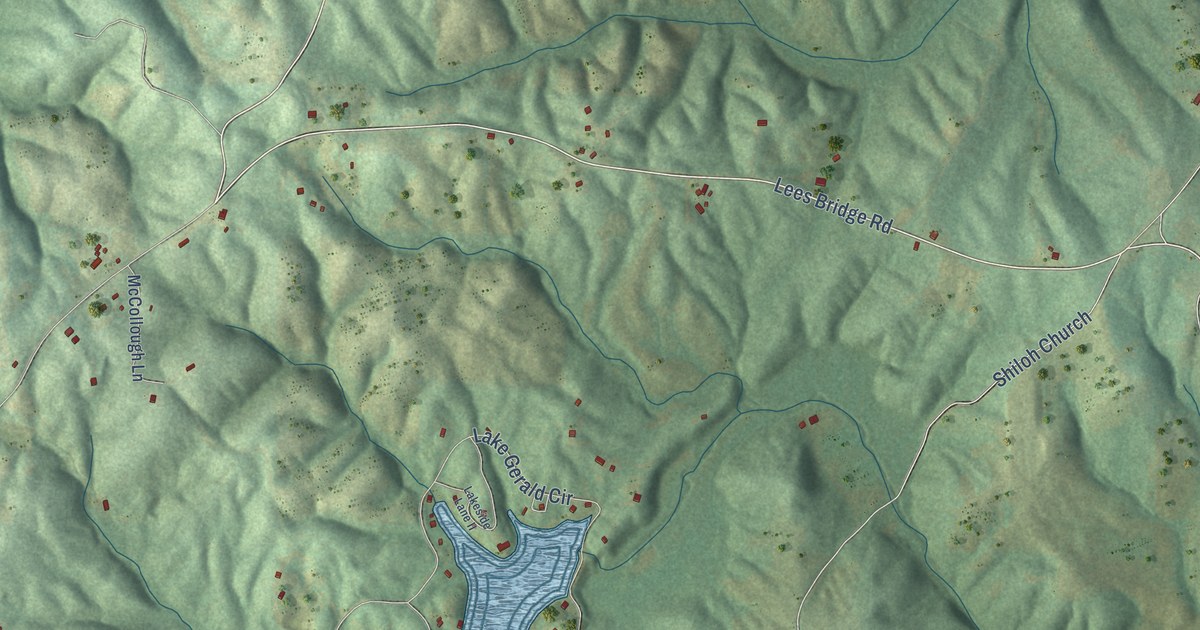 Map of Delta, Alabama in 2026