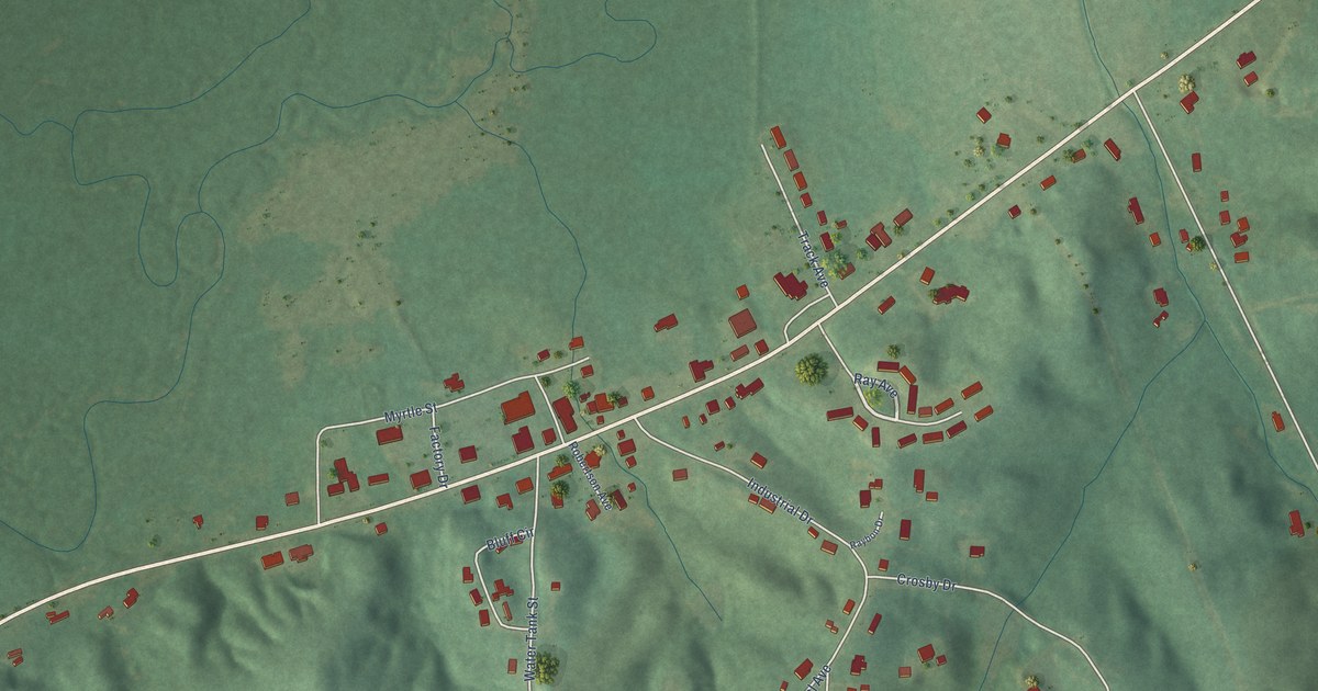 Map of Detroit, Alabama in 2026