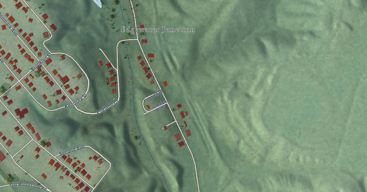 Map of Edgewater, Alabama in 2026