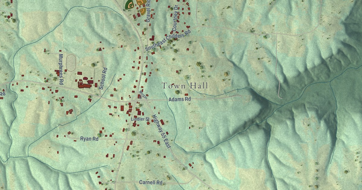 Map of Eva, Alabama in 2026