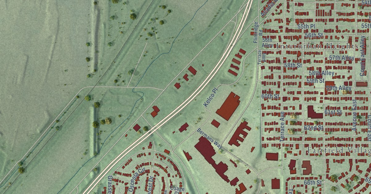 Map of Fairfield, Alabama in 2026