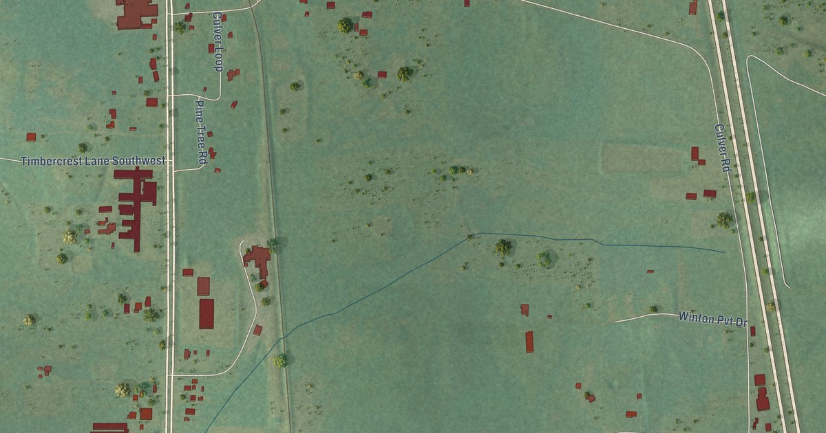 Map of Falkville, Alabama in 2026