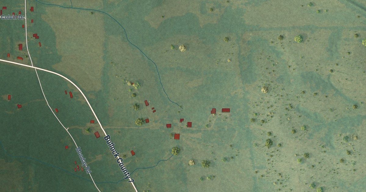 Map of Fitzpatrick, Alabama in 2026