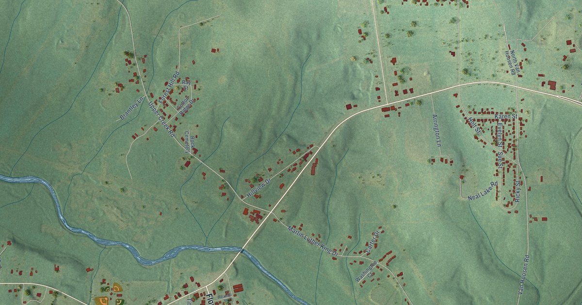 Map of Flomaton, Alabama in 2026