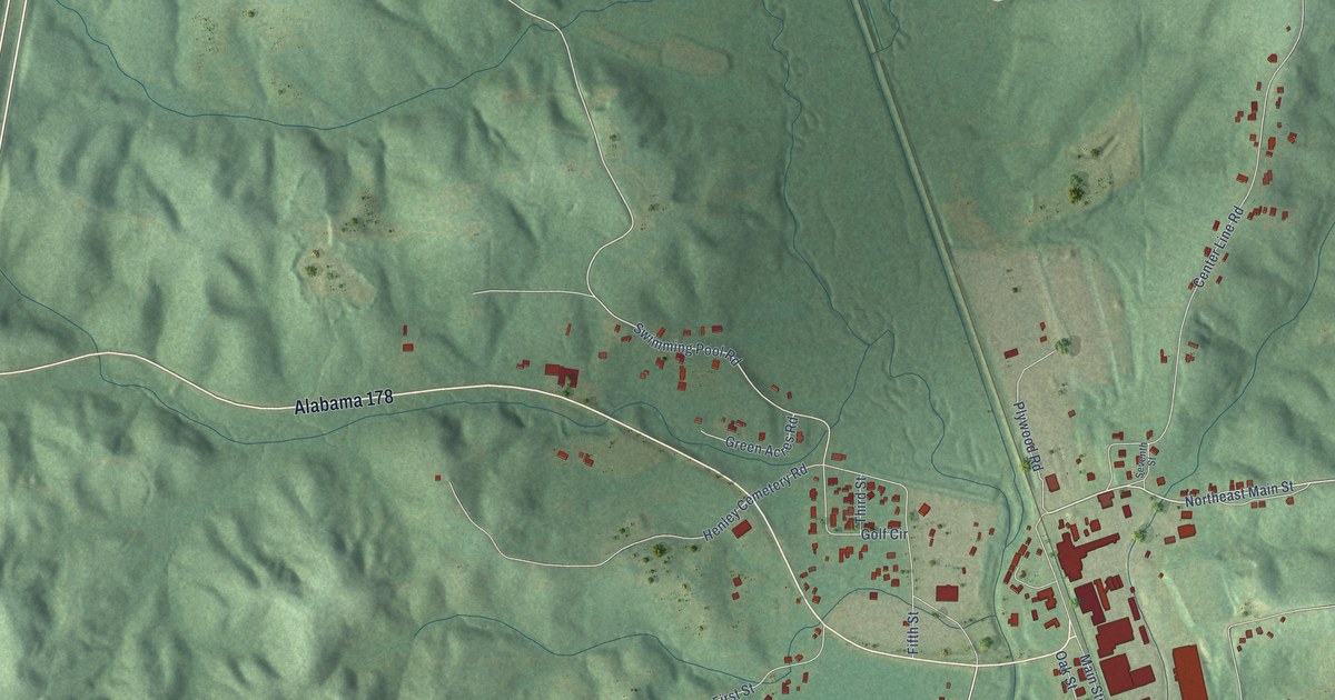 Map of Fulton, Alabama in 2026