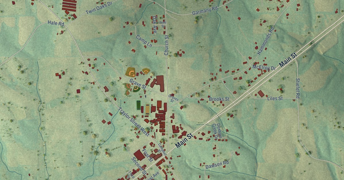 Map of Fyffe, Alabama in 2026
