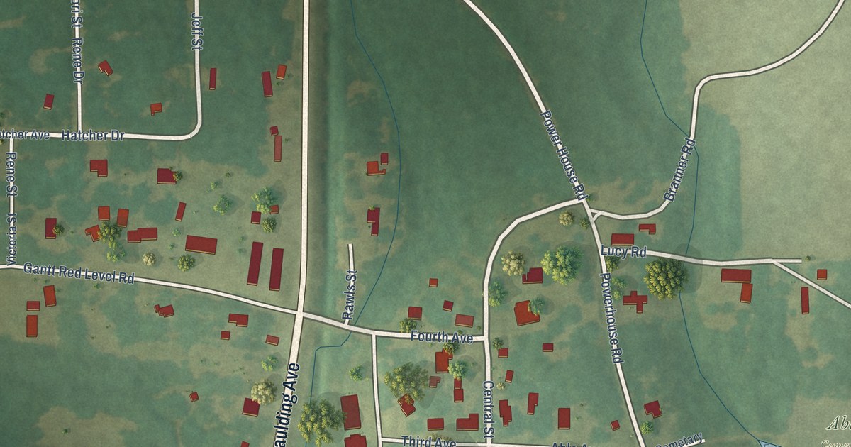 Map of Gantt, Alabama in 2026