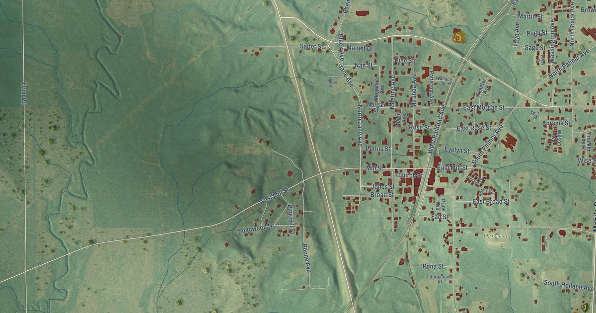 Map of Georgiana, Alabama in 2026