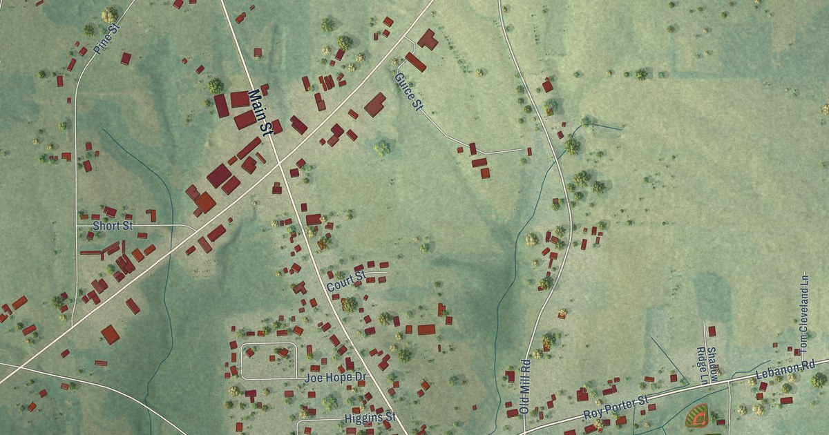 Map of Geraldine, Alabama in 2026