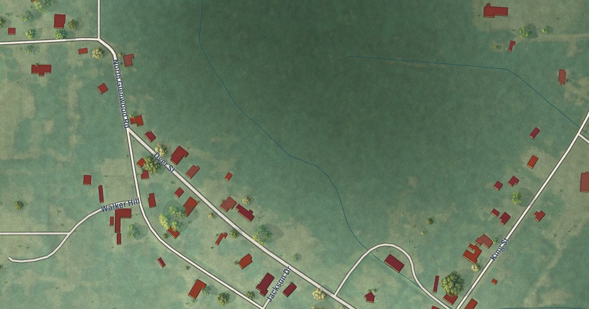 Map of Glenwood, Alabama in 2026
