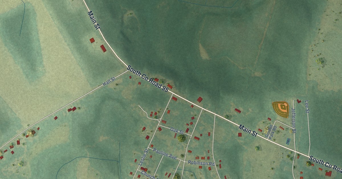 Map of Gordon, Alabama in 2026