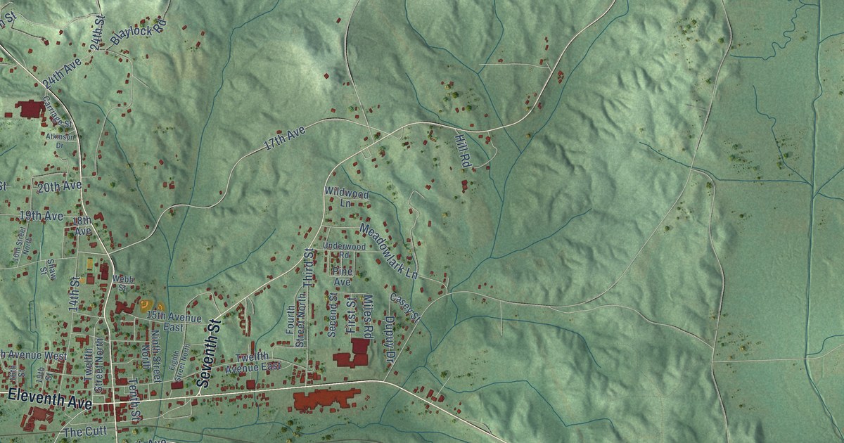 Map of Guin, Alabama in 2026