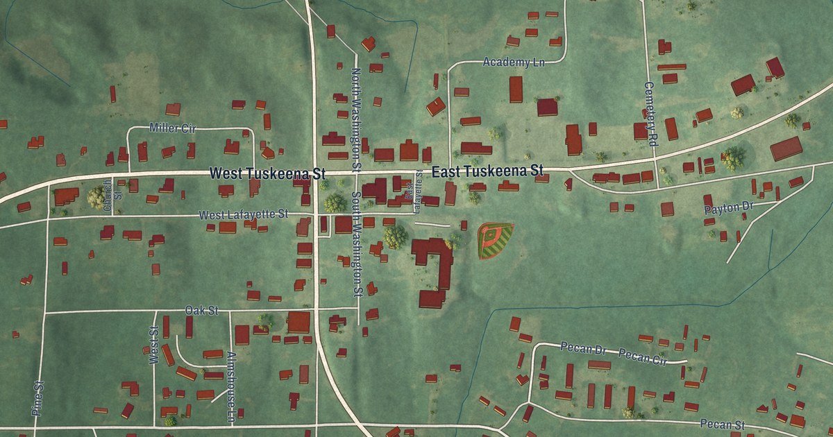 Map of Hayneville, Alabama in 2026