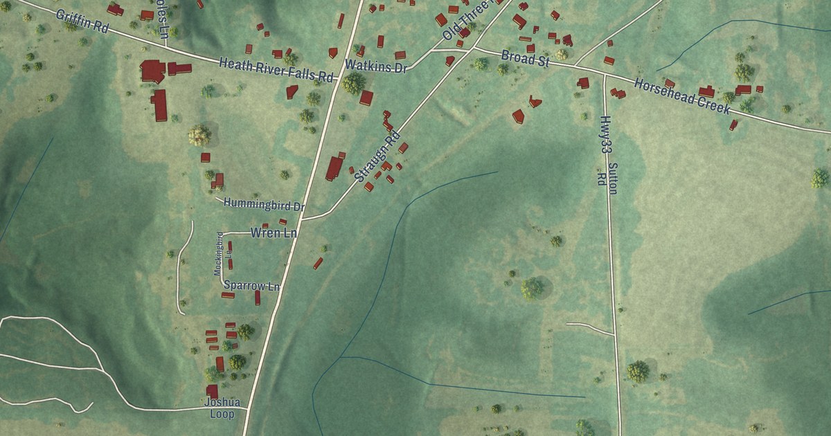Map of Heath, Alabama in 2026