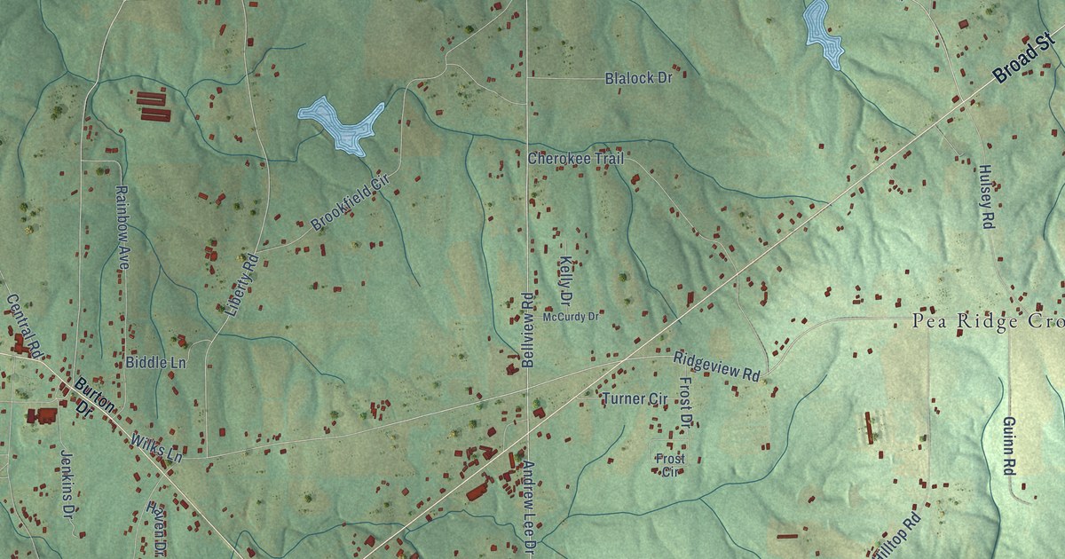 Map of Henagar, Alabama in 2026