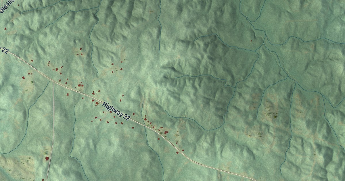 Map of Hissop, Alabama in 2026