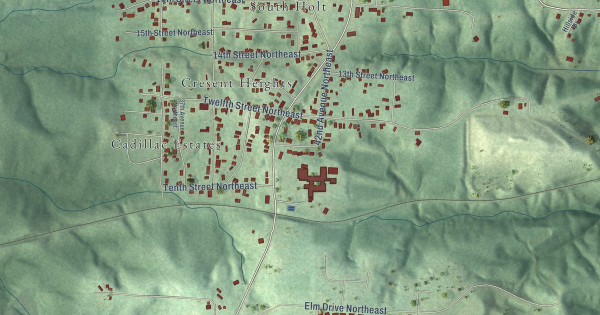 Map of Holt, Alabama in 2026