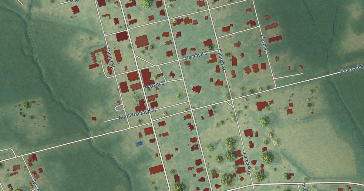 Map of Hurtsboro, Alabama in 2026