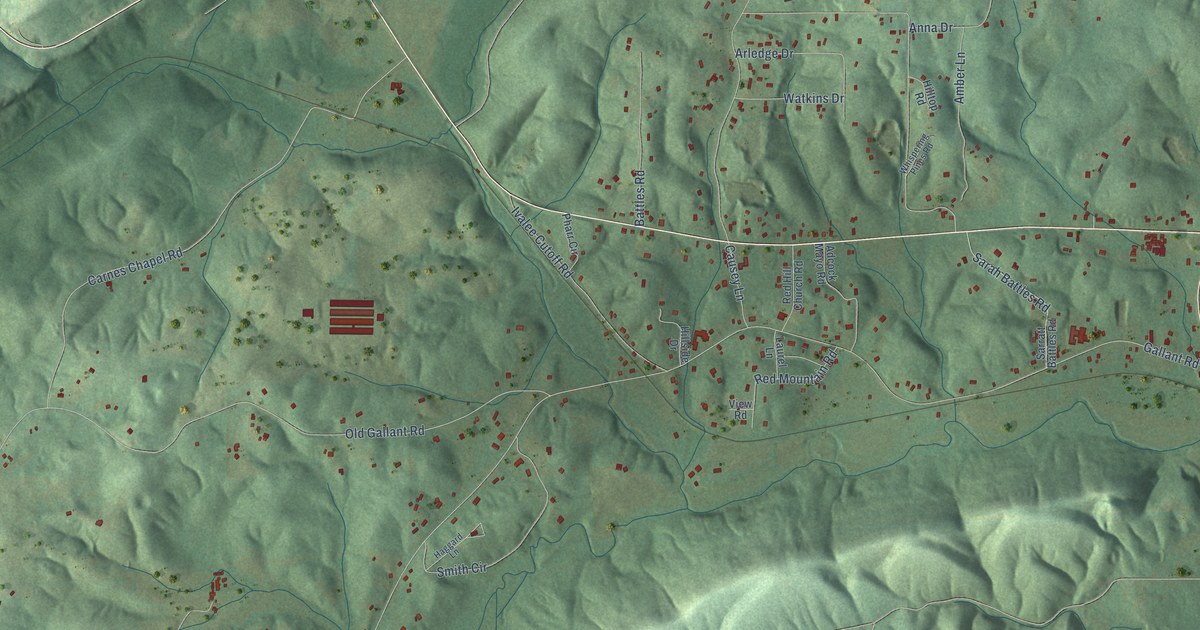 Map of Ivalee, Alabama in 2026