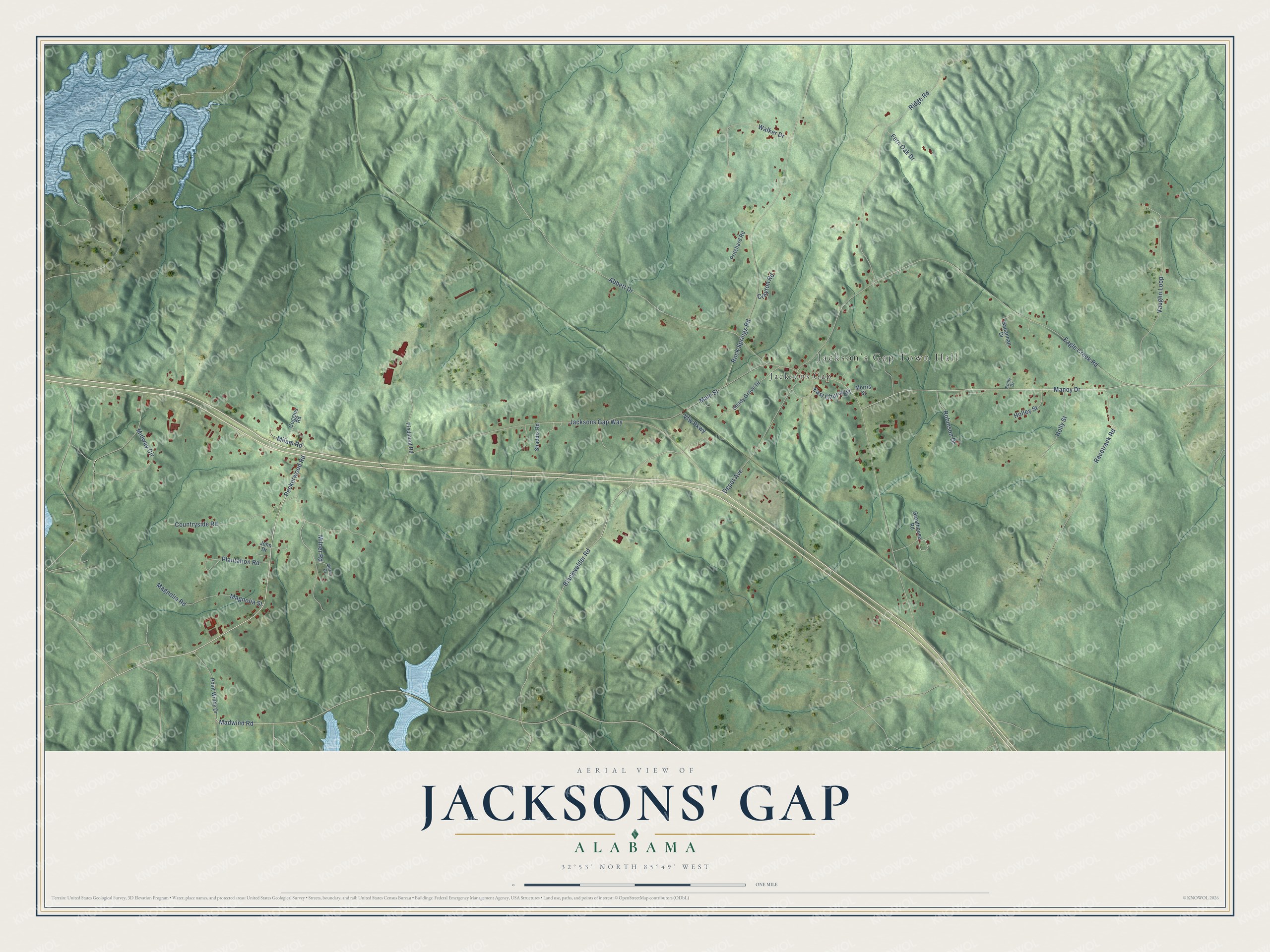 Watermarked full-map preview of Jacksons' Gap, Alabama