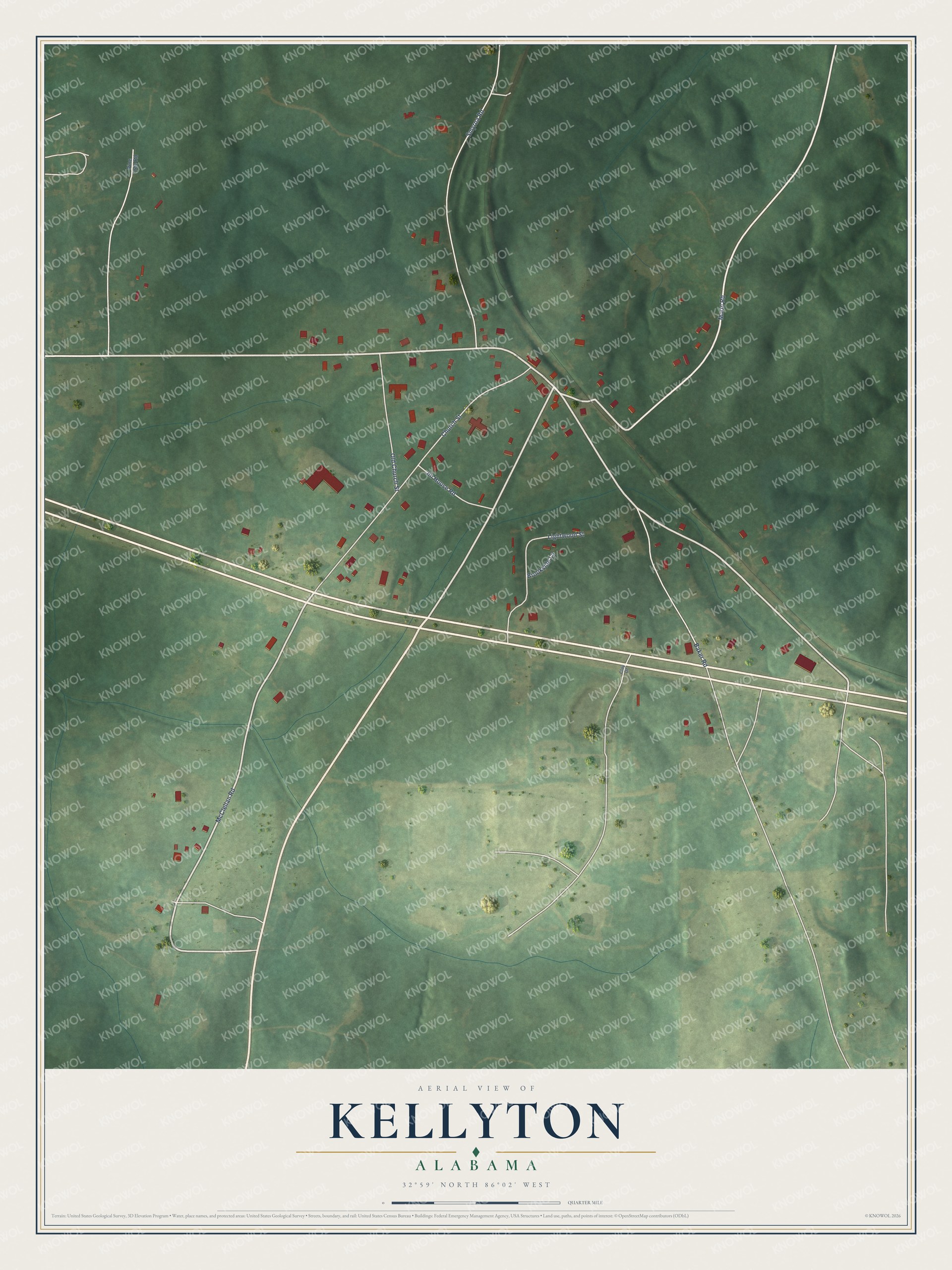 Watermarked full-map preview of Kellyton, Alabama