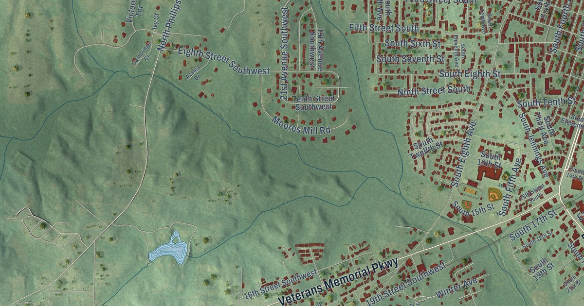 Map of Lanett, Alabama in 2026