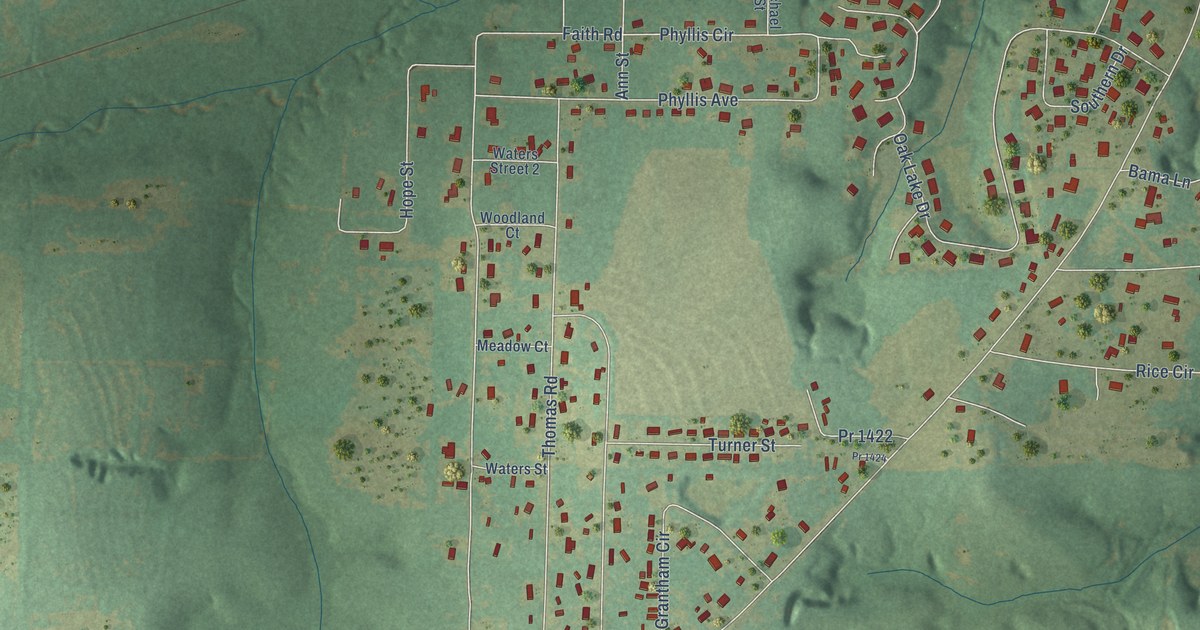 Map of Level Plains, Alabama in 2026