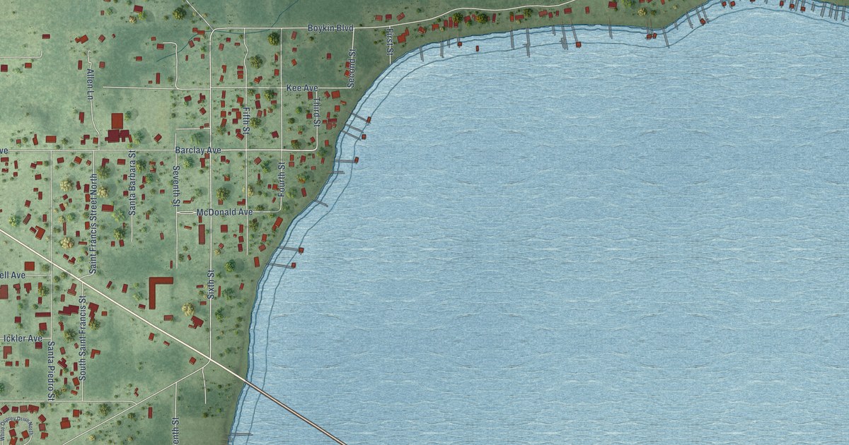 Map of Lillian, Alabama in 2026